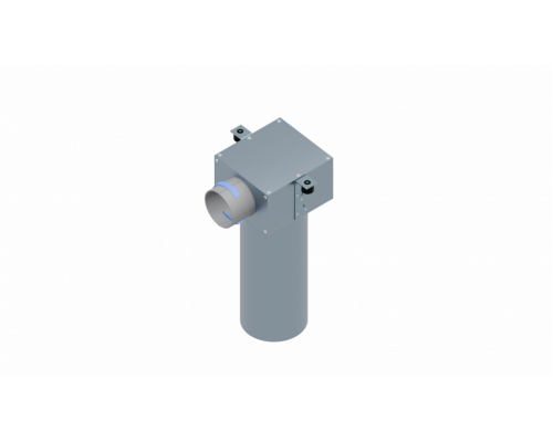 Пленум вентиляционный потолочный Flexag PCP-100/90x1 на 1 выход, d100, (300мм)