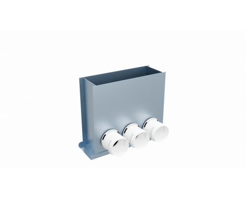 Пленум вентиляционный напольный Flexag PFP-300x100/75x3 на 3 выхода, 300x100