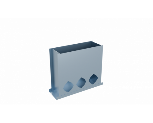 Пленум вентиляционный напольный Flexag PFP-300x100/75x3 на 3 выхода, 300x100