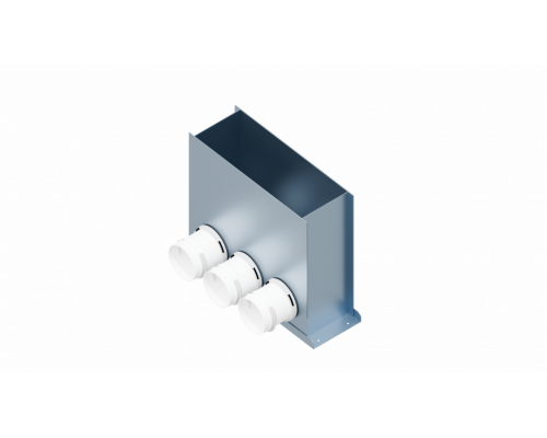 Пленум вентиляционный напольный Flexag PFP-300x100/75x3 на 3 выхода, 300x100