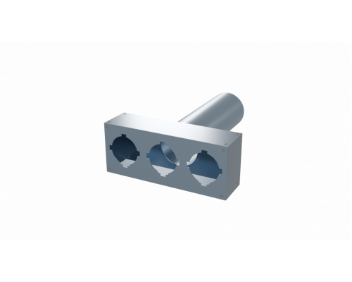 Пленум вентиляционный прямой Flexag PWP-125/90x3 на 3 выхода, d125, (300мм)