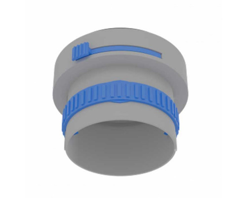Фланец соединительный с ирисовым дросселем Flexag FLD75-G, D75 мм, цвет серый