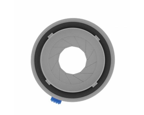 Фланец соединительный с ирисовым дросселем Flexag FLD75-G, D75 мм, цвет серый