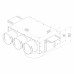 Пленум (адаптер) вентиляционный Provent VPS 125/75x3 потолочный/настенный круглый на 3 выхода
