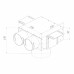 Пленум (адаптер) вентиляционный Provent VPSL 125/75x2 потолочный/настенный круглый на 2 выхода (400мм)