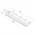 Щелевой диффузор Provent VPNDG/F 1000*25/75х4 для гипсокартона с КСД на 4 прямых выхода