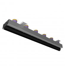 Щелевой диффузор Provent VPNDG/F 1500*25/75х6 для гипсокартона с КСД на 6 прямых выхода