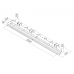 Щелевой диффузор Provent VPNDG/F 2000*25/75х8 для гипсокартона с КСД на 8 прямых выхода