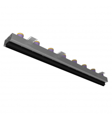 Щелевой диффузор Provent VPNDG/F 2000*25/75х8 для гипсокартона с КСД на 8 прямых выхода
