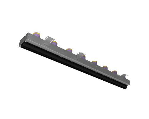 Щелевой диффузор Provent VPNDG/F 2000*25/75х8 для гипсокартона с КСД на 8 прямых выхода