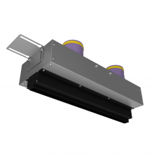 Щелевой диффузор Provent VPNDG/F 500*25/75x2 для гипсокартона с КСД на 2 прямых выхода