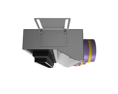 Щелевой диффузор Provent VPNDU 500х25/75x3 для натяжного потолка с КСД на 3 выхода компактный