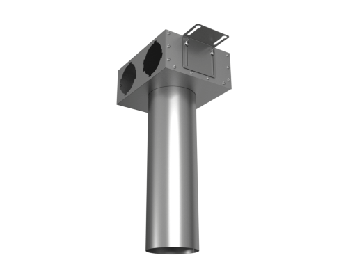 Пленум (адаптер) вентиляционный Provent VPSL 125/90x2 потолочный/настенный круглый на 2 выхода (400мм)