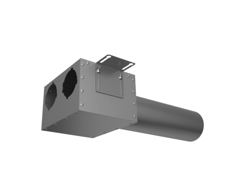 Пленум (адаптер) вентиляционный Provent VPDL 125/90x2 прямой круглый на 2 выхода (400мм)
