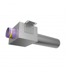 Пленум (адаптер) вентиляционный Provent VPDL 125/90x1 прямой круглый на 1 выхода (400мм)