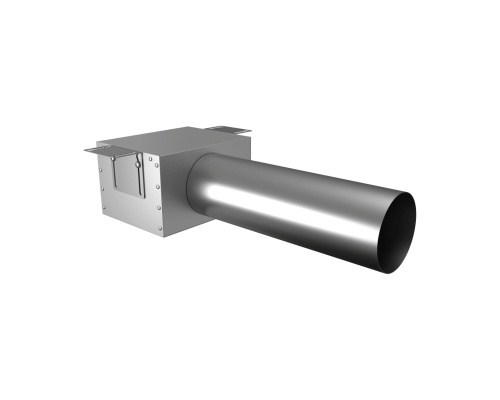 Пленум (адаптер) вентиляционный Provent VPDL 125/90x1 прямой круглый на 1 выхода (400мм)