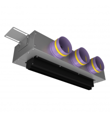 Щелевой диффузор Provent VPNDG 500*25/90x3 для гипсокартона с КСД на 3 выхода