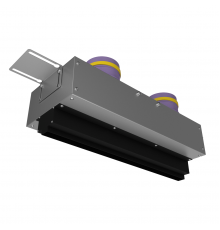 Щелевой диффузор Provent VPNDG/F 500*25/90x2 для гипсокартона с КСД на 2 прямых выхода