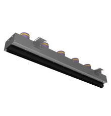 Щелевой диффузор Provent VPNDG/F 1500*25/90х6 для гипсокартона с КСД на 6 прямых выхода