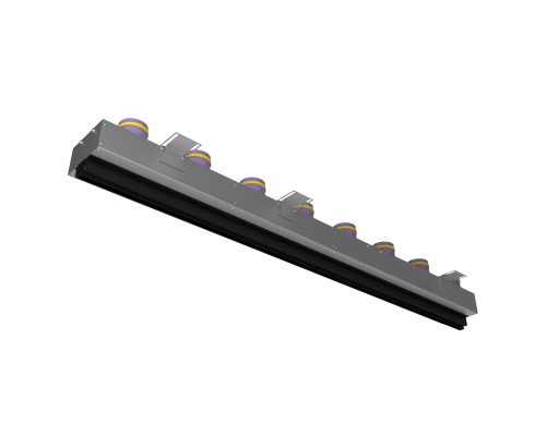 Щелевой диффузор Provent VPNDG/F 2000*25/90х8 для гипсокартона с КСД на 8 прямых выхода