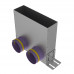 Пленум (адаптер) вентиляционный Provent - VPU 300×90/90×2 угловой прямоугольный на 2 выхода