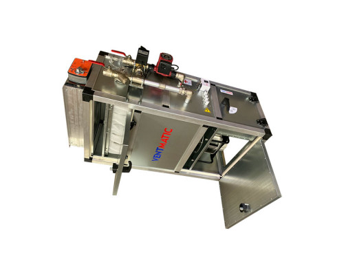 Приточная установка Ventmatic VMPU-PKMI-2-FK(G4)-HW3-LWE250/0.52/1-EC-A, водяной нагрев, 230 AC