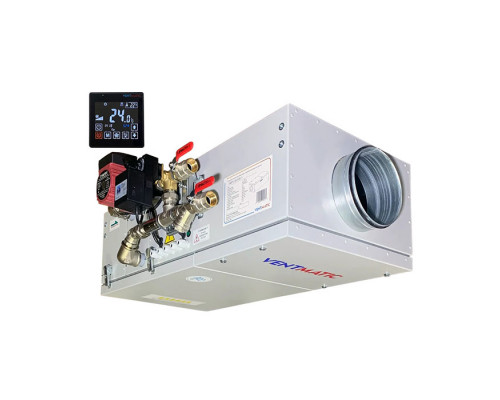 Приточная установка Ventmatic VMPU-W-500-1, водяной нагрев, 500 м³/ч 1 фаза 230В