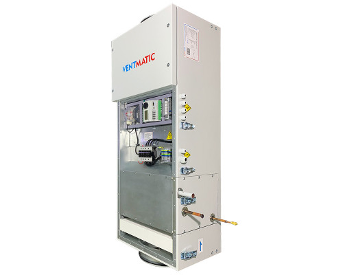 Приточная установка Ventmatic VMPU-E-FR-500-3.6/1-1 компактная с фреон. охлаждением 500 м³/ч, электронагрев 3.6 kW 1 фаза 230В